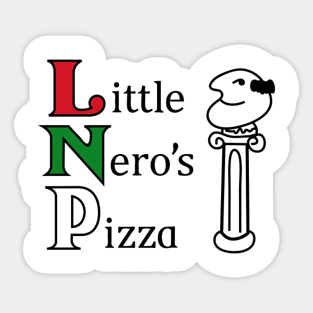 Little Nero's Pizza (logo only) Sticker by Sharkshock